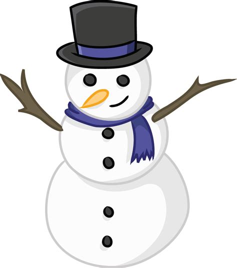 Simple snowman clipart